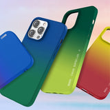 X-Level iPhone 15 Pro Kuori Rainbow Series Punainen
