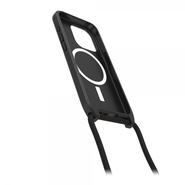 Otterbox iPhone 15 Pro Skal React Necklace MagSafe Musta