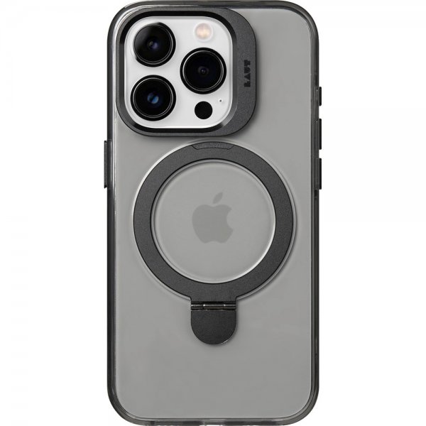 LAUT iPhone 15 Pro -suojakuori REVIVE PROP MagSafe Black Crystal