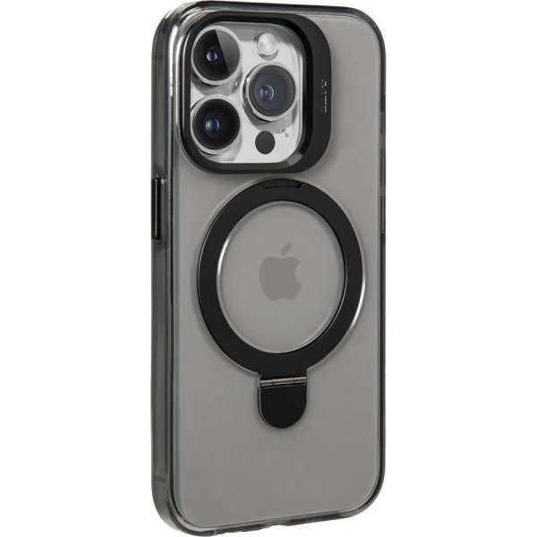 LAUT iPhone 15 Pro -suojakuori REVIVE PROP MagSafe Black Crystal