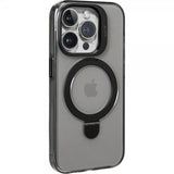 LAUT iPhone 15 Pro -suojakuori REVIVE PROP MagSafe Black Crystal