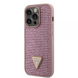 Guess iPhone 15 Pro kuoret Rhinestone Pink