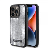 Karl Lagerfeld iPhone 15 Pro Kuori Rhinestone Silver