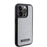 Karl Lagerfeld iPhone 15 Pro Kuori Rhinestone Silver