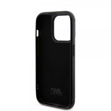 Karl Lagerfeld iPhone 15 Pro Rhinestone Suojakuori Musta