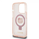 Hello Kitty iPhone 15 Pro -kuori rengastelineellä MagSafe pinkki