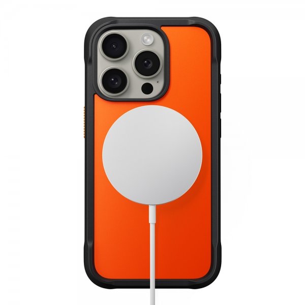 Nomad iPhone 15 Pro -suojakuori Rugged Case Ultra Orange