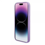 Guess iPhone 15 Pro Saffiano MagSafe -kuori Violetti