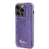 Guess iPhone 15 Pro -kuori, Sequin, violetti