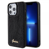 Guess iPhone 15 Pro Kuori Sequin Musta