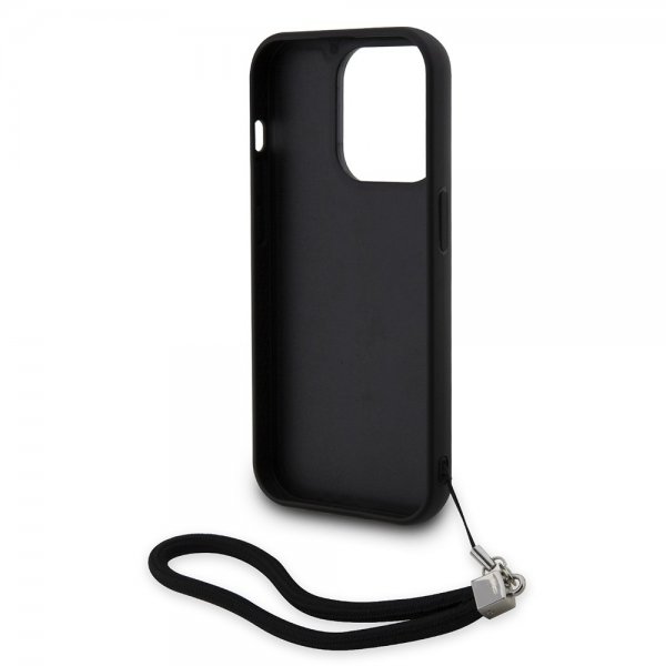 Karl Lagerfeld iPhone 15 Pro Kuori Paljetti Musta