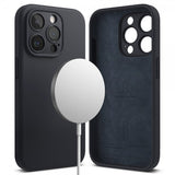 Ringke iPhone 15 Pro Kuori Silikoni Magneettinen Syvänsininen