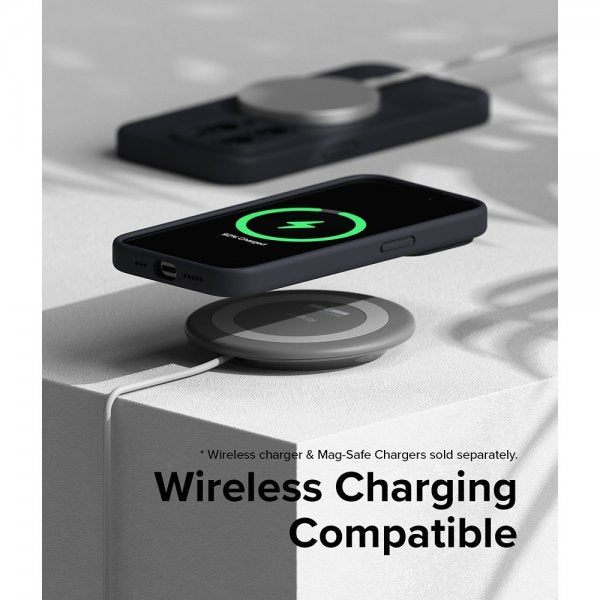 Ringke iPhone 15 Pro Kuori Silikoni Magneettinen Syvänsininen