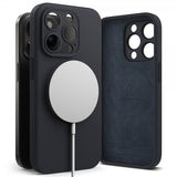 Ringke iPhone 15 Pro Kuori Silikoni Magneettinen Syvänsininen