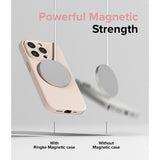 Ringke iPhone 15 Pro kuori, silikonia, magneettinen, Pink Sand
