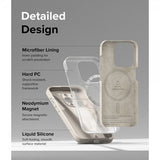 Ringke iPhone 15 Pro -silikonisuojakuori magneetilla Stone