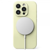 Ringke iPhone 15 Pro -suojakuori, silikoni, magneettinen, Sunny Lime