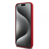 Ferrari iPhone 15 Pro -silikonisuojakuori MagSafe - punainen