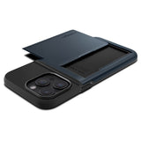 Spigen iPhone 15 Pro -suojakuori Slim Armor CS Metal Slate