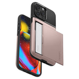 Spigen iPhone 15 Pro -suojakuori Slim Armor CS Rose Gold