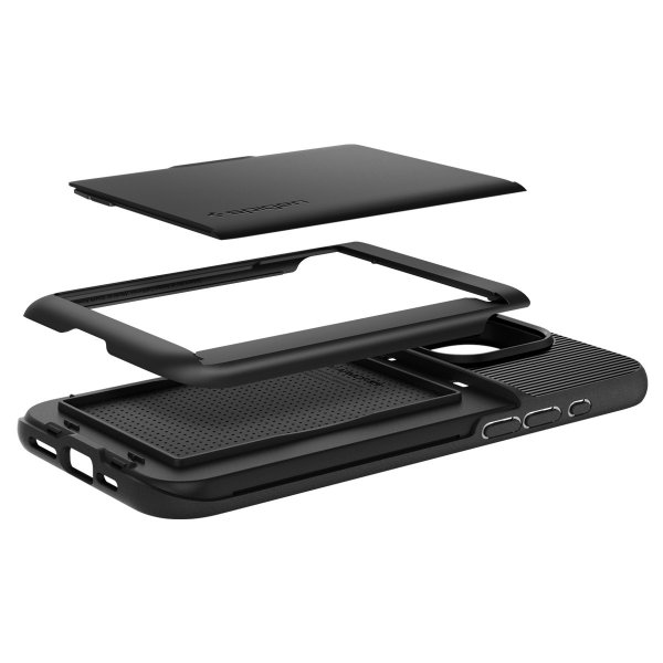 Spigen iPhone 15 Pro -suojakuori, Slim Armor CS, musta