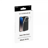 Vivanco iPhone 15 Pro Slim TPU -suojakuori läpinäkyvä