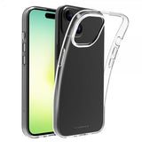 Vivanco iPhone 15 Plus -suojakuori, ohut, läpinäkyvä TPU