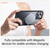 Baseus iPhone 15 Pro -suojakuori, Smart Ring -sarja, MagSafe, musta