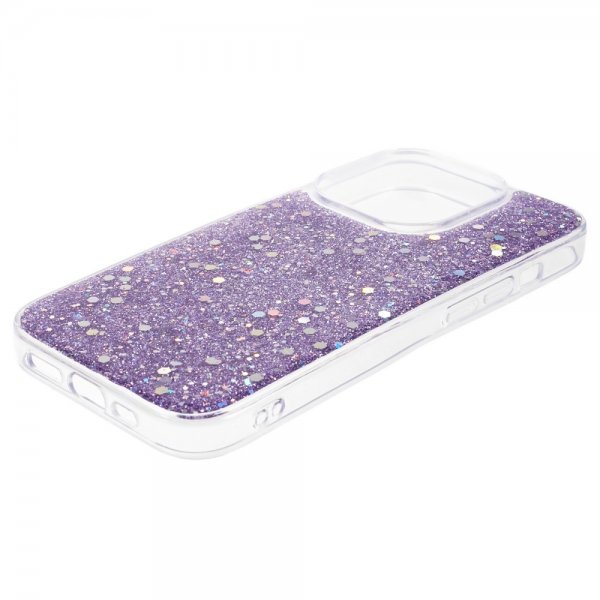 Nordic Covers iPhone 15 Pro Kuori Sparkle Series Lilac Purple