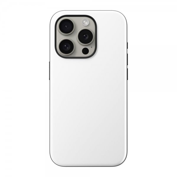 Nomad iPhone 15 Pro -suojakuori, Sport Case, valkoinen