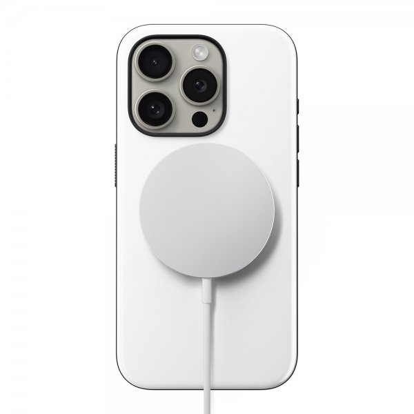 Nomad iPhone 15 Pro -suojakuori, Sport Case, valkoinen