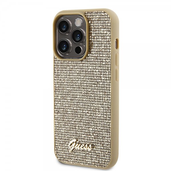 Guess iPhone 15 Pro Kuori Square Mirror Kulta