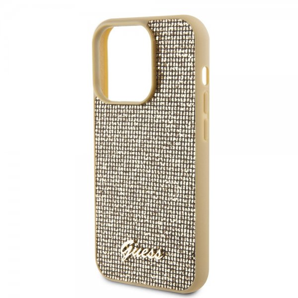 Guess iPhone 15 Pro Kuori Square Mirror Kulta