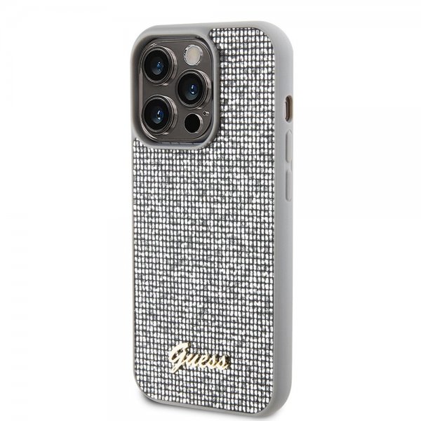 Guess iPhone 15 Pro Kuoret Square Mirror Silver
