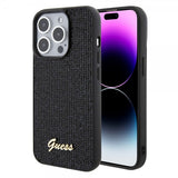 Guess iPhone 15 Pro -suojakuori, Square Mirror, musta