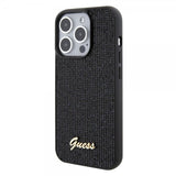 Guess iPhone 15 Pro -suojakuori, Square Mirror, musta