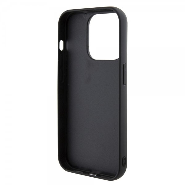 Guess iPhone 15 Pro -suojakuori, Square Mirror, musta