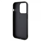 Guess iPhone 15 Pro -suojakuori, Square Mirror, musta