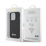 Guess iPhone 15 Pro -suojakuori, Square Mirror, musta