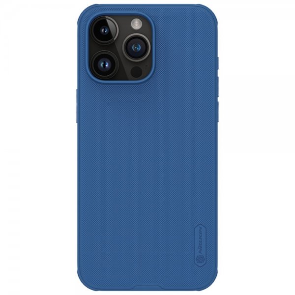 Nillkin iPhone 15 Pro -kuori Super Frosted Shield Pro, sininen