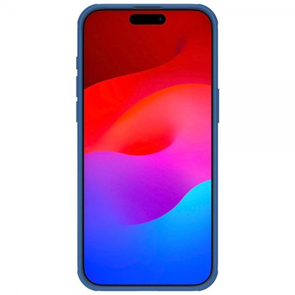 Nillkin iPhone 15 Pro -kuori Super Frosted Shield Pro, sininen