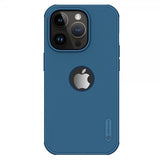 Nillkin iPhone 15 Pro Kuori Super Frosted Shield Pro Logoreikä Sininen
