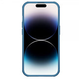 Nillkin iPhone 15 Pro Kuori Super Frosted Shield Pro Logoreikä Sininen