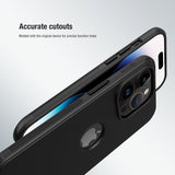 Nillkin iPhone 15 Pro Kuori Super Frosted Shield Pro Logoreikä Sininen