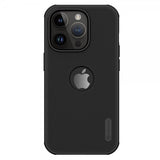 Nillkin iPhone 15 Pro Kuori Super Frosted Shield Pro Logoaukko Musta