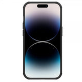 Nillkin iPhone 15 Pro Kuori Super Frosted Shield Pro Logoaukko Musta