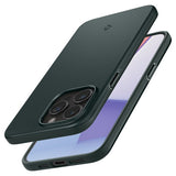 Spigen iPhone 15 Pro Thin Fit -suojakuori, Abyss Green
