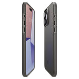 Spigen iPhone 15 Pro Thin Fit -suojakuori, Gunmetal