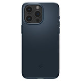 Spigen iPhone 15 Pro Thin Fit -suojakuori, Metal Slate