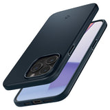 Spigen iPhone 15 Pro Thin Fit -suojakuori, Metal Slate
